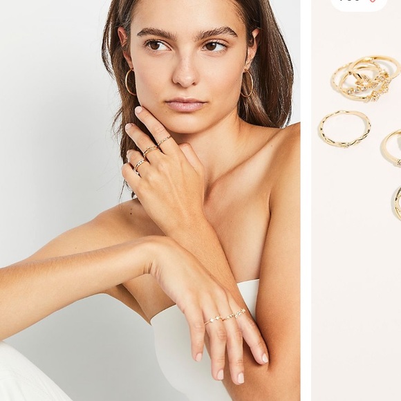 NWT Free People Mega Ring Set- not sold anymore💕 - Picture 3 of 7